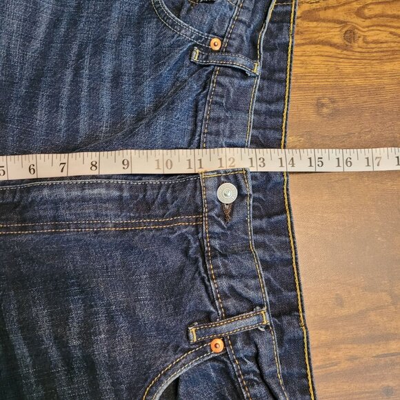 Levi's Jeans 44x30 Measures 42x28 Relaxed Straight 559 Medium Dark Wash Western - Picture 8 of 10